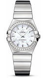 Omega,Omega - Constellation Quartz 27 mm - Polished Stainless Steel - Watch Brands Direct