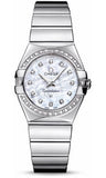 Omega,Omega - Constellation Quartz 27 mm - Polished Stainless Steel - Watch Brands Direct
