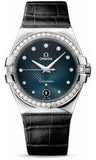 Omega,Omega - Ladies Constellation Quartz 35 mm - Brushed Stainless Steel - Watch Brands Direct