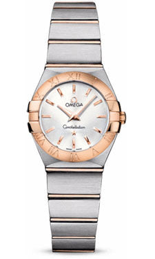 Omega,Omega - Constellation Quartz 24 mm - Brushed Steel and Red Gold - Watch Brands Direct