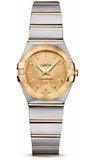 Omega,Omega - Constellation Quartz 24 mm - Brushed Steel and Yellow Gold - Watch Brands Direct