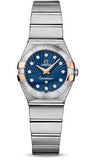 Omega,Omega - Constellation Quartz 24 mm - Brushed Steel and Red Gold Claws - Watch Brands Direct