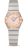 Omega,Omega - Constellation Quartz 24 mm - Brushed Steel and Red Gold - Watch Brands Direct