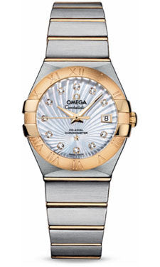 Omega,Omega - Constellation Co-Axial 27 mm - Brushed Steel and Yellow Gold - Watch Brands Direct