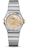 Omega,Omega - Constellation Co-Axial 27 mm - Brushed Steel and Yellow Gold Claws - Watch Brands Direct