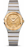 Omega,Omega - Constellation Quartz 27 mm - Brushed Steel and Yellow Gold - Watch Brands Direct