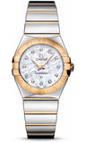Omega,Omega - Constellation Quartz 27 mm - Polished Steel and Yellow Gold - Watch Brands Direct