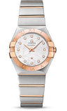 Omega,Omega - Constellation Quartz 27 mm - Brushed Steel and Red Gold - Watch Brands Direct