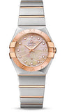 Omega,Omega - Constellation Quartz 27 mm - Brushed Steel and Red Gold - Watch Brands Direct