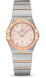 Omega,Omega - Constellation Quartz 27 mm - Brushed Steel and Red Gold - Watch Brands Direct