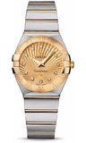 Omega,Omega - Constellation Quartz 27 mm - Brushed Steel and Yellow Gold - Watch Brands Direct