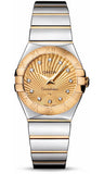 Omega,Omega - Constellation Quartz 27 mm - Polished Steel and Yellow Gold - Watch Brands Direct