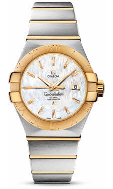 Omega,Omega - Constellation Co-Axial 31 mm - Brushed Steel and Yellow Gold - Watch Brands Direct