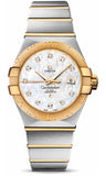 Omega,Omega - Constellation Co-Axial 31 mm - Brushed Steel and Yellow Gold - Watch Brands Direct