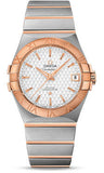 Omega,Omega - Constellation Co-Axial 35 mm - Brushed Steel and Red Gold - Watch Brands Direct