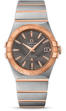 Omega,Omega - Constellation Co-Axial 35 mm - Brushed Steel and Red Gold - Watch Brands Direct