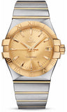 Omega,Omega - Constellation Quartz 35 mm - Brushed Steel and Yellow Gold - Watch Brands Direct