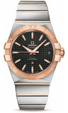Omega,Omega - Constellation Co-Axial 38 mm - Brushed Steel and Red Gold - Watch Brands Direct