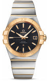 Omega,Omega - Constellation Co-Axial 38 mm - Brushed Steel and Yellow Gold - Watch Brands Direct