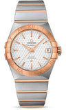 Omega,Omega - Constellation Co-Axial 38 mm - Brushed Steel and Red Gold - Watch Brands Direct