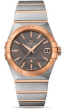 Omega,Omega - Constellation Co-Axial 38 mm - Brushed Steel and Red Gold - Watch Brands Direct