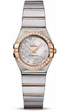 Omega,Omega - Constellation Quartz 24 mm - Brushed Steel and Red Gold - Watch Brands Direct