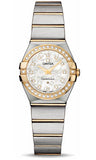 Omega,Omega - Constellation Quartz 24 mm - Polished Steel and Yellow Gold - Watch Brands Direct