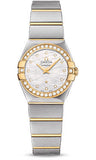 Omega,Omega - Constellation Quartz 24 mm - Brushed Steel and Yellow Gold - Watch Brands Direct