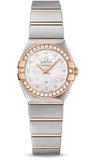 Omega,Omega - Constellation Quartz 24 mm - Brushed Steel and Red Gold - Watch Brands Direct