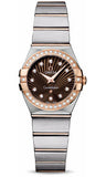 Omega,Omega - Constellation Quartz 24 mm - Brushed Steel and Red Gold - Watch Brands Direct