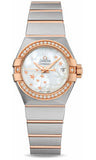 Omega,Omega - Constellation Co-Axial 27 mm - Brushed Steel and Red Gold - Watch Brands Direct