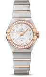 Omega,Omega - Constellation Co-Axial 27 mm - Brushed Steel and Red Gold - Watch Brands Direct