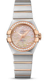 Omega,Omega - Constellation Co-Axial 27 mm - Brushed Steel and Red Gold - Watch Brands Direct