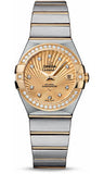 Omega,Omega - Constellation Co-Axial 27 mm - Brushed Steel and Yellow Gold - Watch Brands Direct