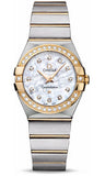 Omega,Omega - Constellation Quartz 27 mm - Brushed Steel and Yellow Gold - Watch Brands Direct