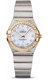 Omega,Omega - Constellation Quartz 27 mm - Brushed Steel and Yellow Gold - Watch Brands Direct