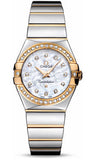 Omega,Omega - Constellation Quartz 27 mm - Polished Steel and Yellow Gold - Watch Brands Direct