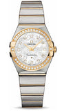 Omega,Omega - Constellation Quartz 27 mm - Brushed Steel and Yellow Gold - Watch Brands Direct
