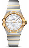Omega,Omega - Constellation Co-Axial 31 mm - Brushed Steel and Yellow Gold - Watch Brands Direct