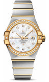 Omega,Omega - Constellation Co-Axial 31 mm - Brushed Steel and Yellow Gold - Watch Brands Direct