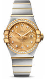 Omega,Omega - Constellation Co-Axial 31 mm - Brushed Steel and Yellow Gold - Watch Brands Direct