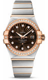Omega,Omega - Constellation Co-Axial 31 mm - Brushed Steel and Red Gold - Watch Brands Direct