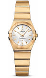 Omega,Omega - Constellation Quartz 24 mm - Brushed Yellow Gold - Watch Brands Direct