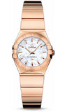 Omega,Omega - Constellation Quartz 24 mm - Polished Red Gold - Watch Brands Direct