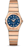 Omega,Omega - Constellation Quartz 24 mm - Brushed Red Gold - Watch Brands Direct