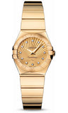 Omega,Omega - Constellation Quartz 24 mm - Polished Yellow Gold - Watch Brands Direct