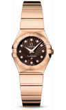 Omega,Omega - Constellation Quartz 24 mm - Polished Red Gold - Watch Brands Direct