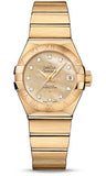 Omega,Omega - Constellation Co-Axial 27 mm - Yellow Gold - Watch Brands Direct