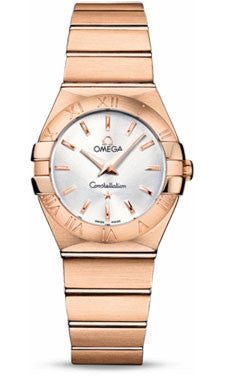 Omega,Omega - Constellation Quartz 27 mm - Brushed Red Gold - Watch Brands Direct