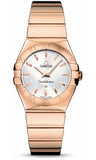 Omega,Omega - Constellation Quartz 27 mm - Polished Red Gold - Watch Brands Direct